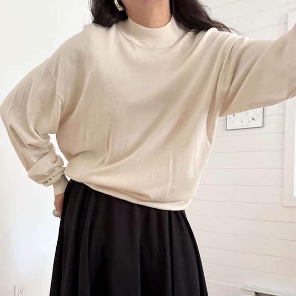 Vintage silk blend oversized sweater - Picture 1 of 6